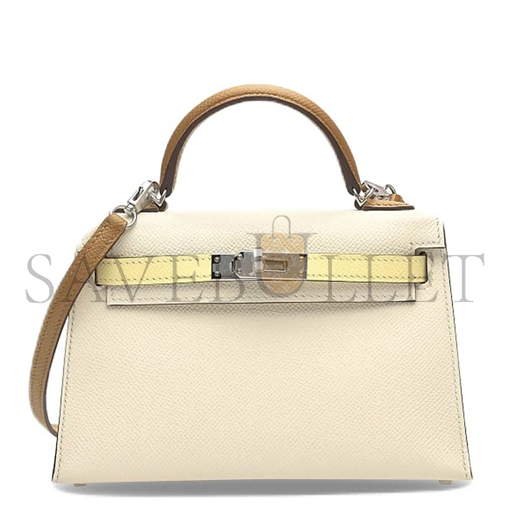 H**mes mini kelly ii epsom veau epsom tricolore (19*12*5.5cm)